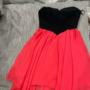 Black and pink formal dress